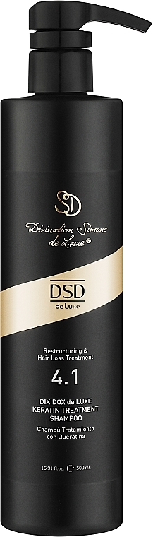 Шампунь восстанавливающий с кератином - DSD Dixidox De Luxe Keratin Treatment Shampoo № 4.1